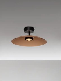 LED čierno-moca hnedé dizajnové stropné svietidlo Polifemo 40