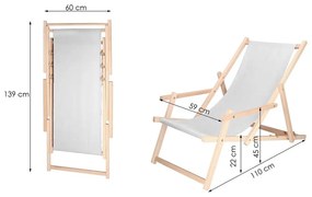 Drevené lehátko SPRINGOS DC003 OXFORD10 - červené