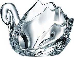 Crystal Bohemia svietnik Labuť 11 cm
