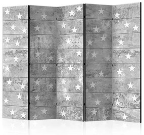 Paraván - Stars on Concrete II [Room Dividers] Veľkosť: 225x172, Verzia: Akustický