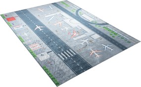 TA Koberec 23681 PRINT EMMA Sivý Obdĺžnikový Rozmer: 80x150 cm