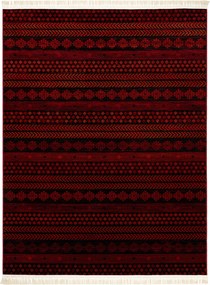 Dywany Łuszczów, Kusový koberec Orient 5132 vínový, 100x200, červená, kancelária