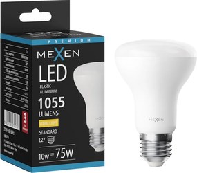 Mexen Nova, LED žiarovka E27, R63, 10W, Teplá - 3000K, 1055 lm - L104-E27-1030-01