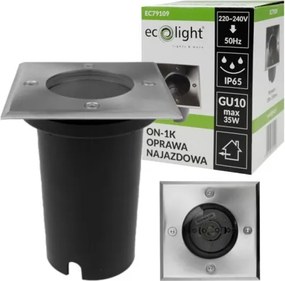 4x LED záhradné zapustené svietidlo GU10 230V do betónových kociek