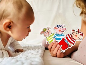 MARIONETINO – O troch prasiatkach – bábky 6 ks