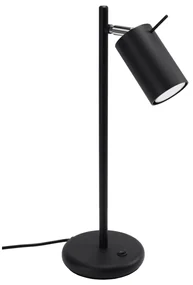 Stolná lampa Ring, 1x čierne kovové tienidlo