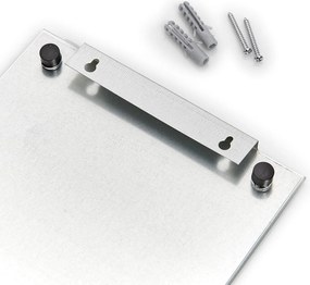 Zeller Present 2. akosť - Magnetická sklenená tabuľa, nástenka s príslušenstvom, čierna