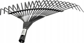 CROWNMAN KOVOVÉ vejárové hrable na lístie a trávu, 51 cm, 22 zubov