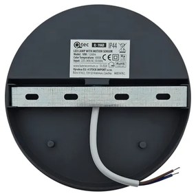 LED vonkajšie nástenné svietidlo s pohybovým senzorom LED/18W/230V IP44 antracit