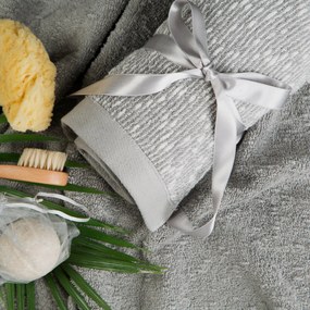 FROTÉ UTERÁK TAMINA SADA 50X90 CM, 70X140 CM SIVÁ