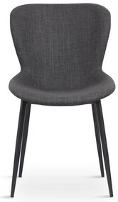Tmavosivá jedálenská stolička Ross – Unique Furniture