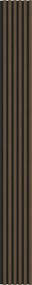 Mexen Lam-F, akustické stenové lamely 275 × 30 cm, plstený podklad 8 mm, technická dyha, orech espresso, S105-275307-3015-019
