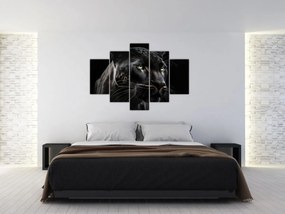 Obraz - Čierny panter (150x105 cm)