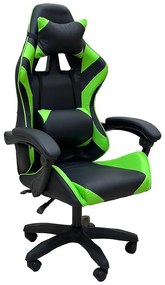 Kreslo pre Hráča Kastor 8688 čierna/zelená