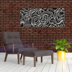 Obraz - Metalická abystrakcia (120x50 cm)
