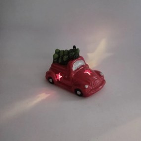 DECOLED Keramické auto, 9,5 x 5,7 x 6,2 cm, teplá biela, 2XLR44