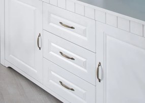 Široká komoda Atik, biela