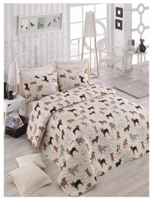 Prešívaný pléd na dvojlôžko s obliečkami na vankúše Havhav, 200 × 220 cm