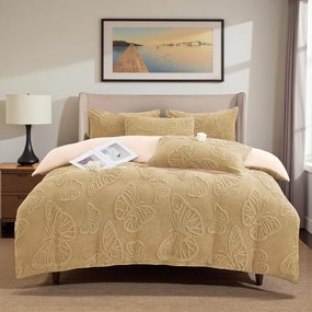 Jemné mikroplyš obliečky Homa EXCLUSIVE BEIGE 7-dielna sada 140x200 cm