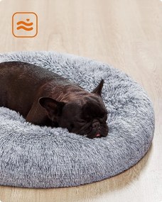 Plyšový pelech Fluffys L sivý