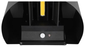 Čierne LED nástenné svietidlo Talent – Trio