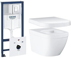 Set WC misa Grohe Euro Ceramic 3932800H, podomietková konštrukcia Grohe Rapid SL 38827000, 39331001