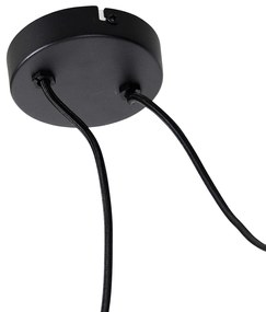 Závesné svietidlo čierne 2-žiarovkové - Cava