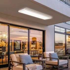 Brilagi - LED Kúpeľňové stropné svietidlo FRAME LED/40W/230V 120x30 cm IP44 biela