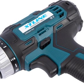 XTline Akumulátorová vŕtačka 18V 40Nm. + 2 batérie + nabíjačka 2,4A