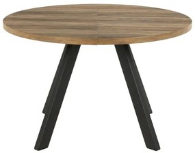Jedálenský rozkladací stôl Zalida 120/210 cm dub jantárový/čierny
