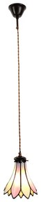 Závesná tiffany lampa PINK 15*115