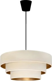 Brilagi - Luster na lanku LUNETA 1xE27/60W/230V priemer 40 cm krémová/zlatá