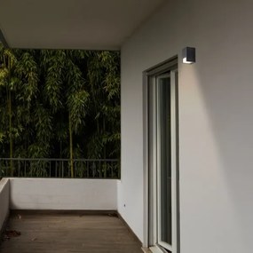 Rabalux 77054 - Vonkajšie nástenné svietidlo CERNON 1xGU10/7W/230V IP44 čierna