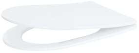 Gamma Magro, toaletné WC sedátko 438x361mm z duroplastu s pomalým zatváraním, biela, GMA-MAGRO