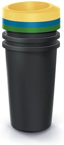 Súprava odpadkových košov COMPACTO II 3x25 L čierna