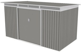 G21 Záhradný domček GRAH 700 - 340 x 206 cm, metalický šedý 63900993