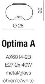 Moderné stropné svietidlo Optima A