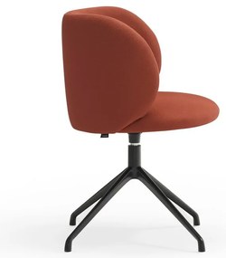 Čalúnené jedálenské kreslo v tehlovej farbe Mogi – Teulat