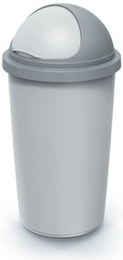 Odpadkový kôš COMPACTO ROLL 60 L popolavo sivý/svetlosivý