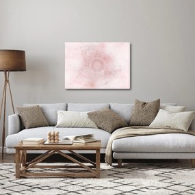 Obraz - Ružová mandala (70x50 cm)