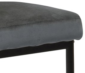 Actona 2x Jedálenská stolička Demi - tmavosivá / čierna