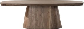 Jedálenský stôl XXL 20-27 Arcadia 240x105cm Drevo Hnedá Acacia  - Komfort-nábytok