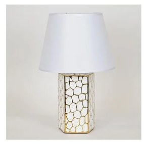 Stolná lampa 1xE14/40W/230V biela/zlatá