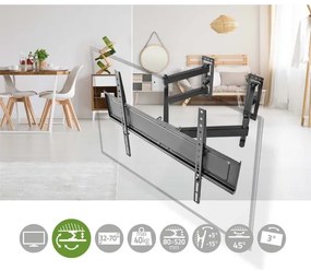 Nedis TVWM5350BK - Nástenný držiak pre TV Full Motion 30-70”