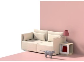 Odkladací stolík v dekore duba 40x40 cm Ella - TemaHome