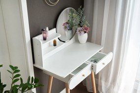 Dekorstudio Toaletný stolík SCANDI biely