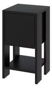 Nočný stolík Houseland EMA retro čierny