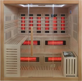 BPS-koupelny Kombinovaná sauna 2v1 HYD-7526 - Infrasauna + fínska sauna 200x160, 5-6 osôb