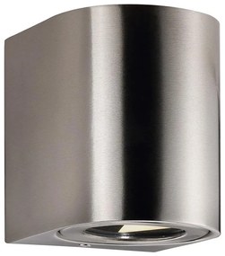 Nordlux - LED vonkajšie nástenné svietidlo CANTO 2xLED/6W/230V IP44 nerezová oceľ