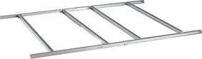 Základňa BBSH‑ZD67 pre záhradný domček BestBerg ZD‑67 / 122 × 196 cm / oceľ / strieborná